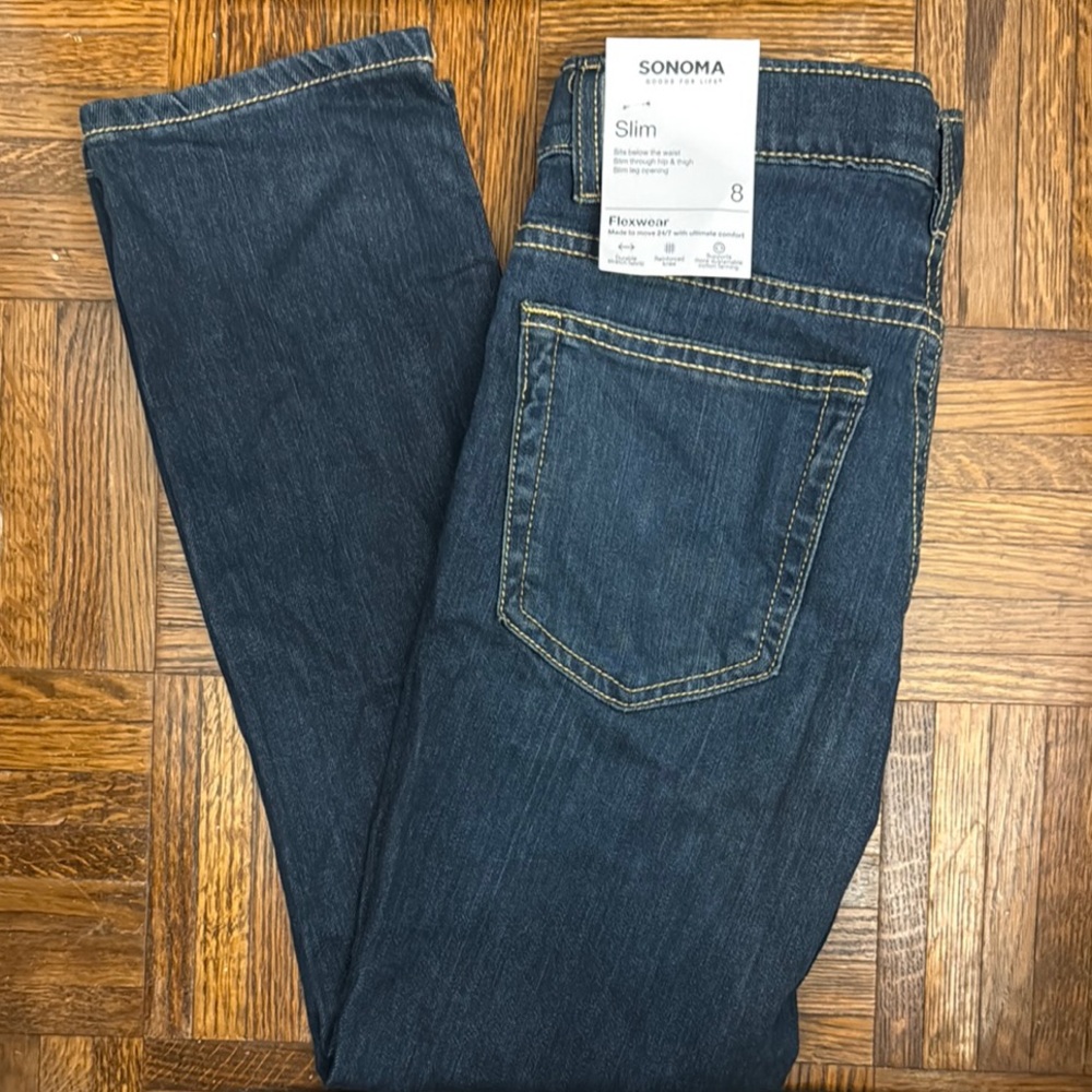 NWT Boys Sonoma Flexwear Slim Fit Jeans Classic Style